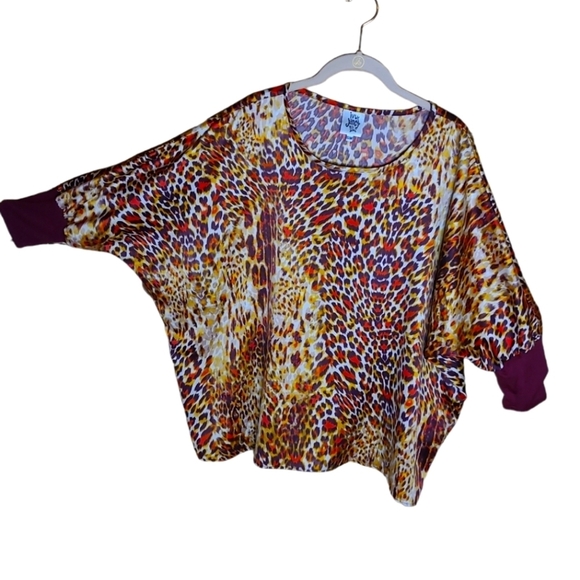NWT* Ivy Jane* Silky Tunic* Leopard Print* Sz S-M I - Picture 2 of 9